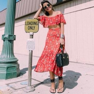 For love and lemons Pia crop top